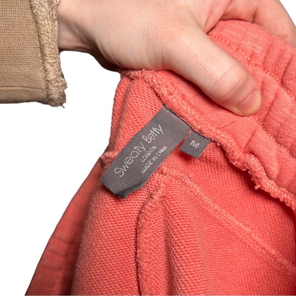 Sweaty Betty Essentials Longline 100% Cotton Sweat Shorts Pink Size Medium - Picture 16 of 16